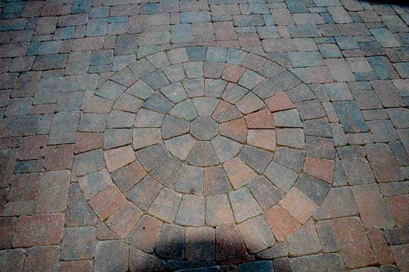 paver patio circle design