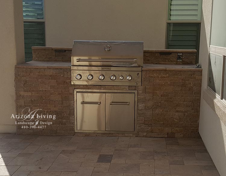 Built In Bbq Arizona Living Landscape And Design Call 480 390 4477