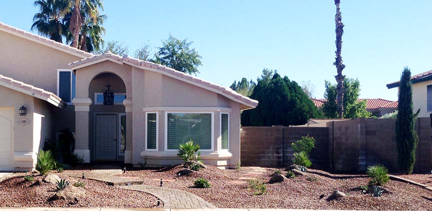 Desert Landscape Remodel Front Yard, Desert Landscaping Ideas For Front Of House